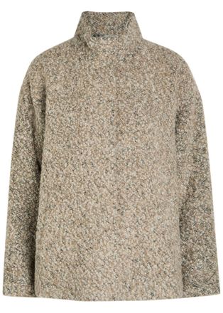 Eileen Fisher Eileen Fisher Melange Alpaca-blend Jacket - Beige - L (UK 18-20 / XL)