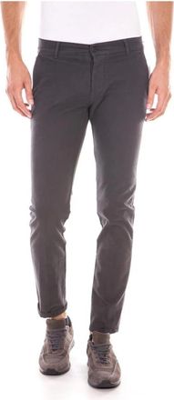 Daniele Alessandrini Jeans - Heren - Chinos - Grijs - W30 - Katoen - Broeken