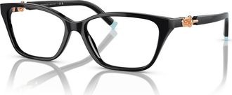 Tiffany & Co. 53mm Rectangle optical glasses in Black at Nordstrom