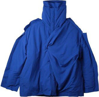 Bianca Saunders Piumino Outline corto - Blu