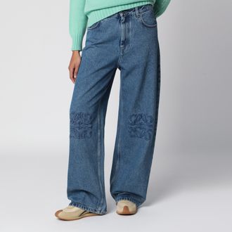 Loewe Jeans baggy Anagram blu