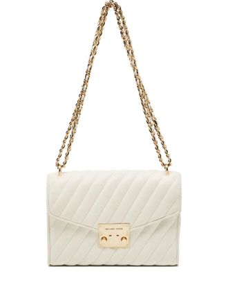 Michael Kors quilted leather shoulder bag - women - Polyester/Calf Leather - One Size - White
