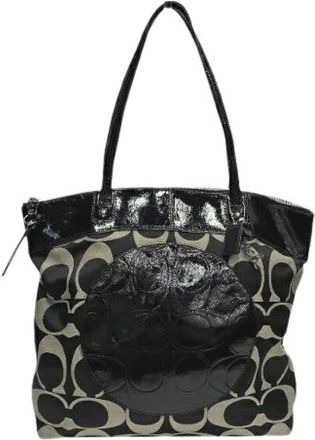 Coach Pre-owned Tote Bags, female, Multicolor, Size: ONE SIZE Pre-owned Signature Canvas Tote Bag