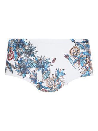 Amir Slama floral-print swim briefs - men - Polyamide/Elastane - PP - White