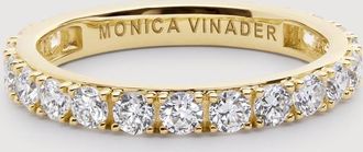 Monica Vinader Gold Diamond Eternity Ring 2.5mm Lab Grown Diamond