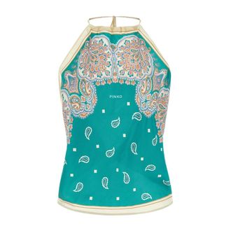 Pinko Synchro Top - female - PINKO - Sleeveless Tops - Multicolor - ONE SIZE - Tops
