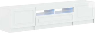 vidaXL Cabinet De Tv Led De 5 Piezas Blanco Brillante Vidaxl