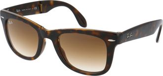 Ray-Ban Mens Sunglasses Folding Wayfarer Light Havana Injected