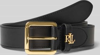 Lauren Ralph Lauren Gürtel aus Rindsleder mit Label-Applikation in Black, Größe XL