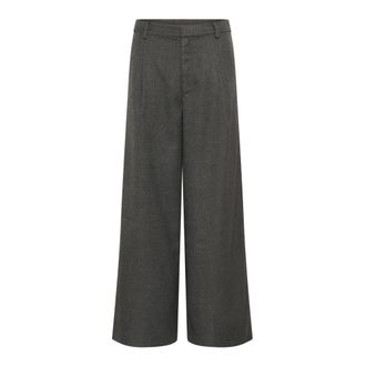 MY ESSENTIAL WARDROBE Broek - Dames - Broeken - Grijs - Maat: 2XL Leer