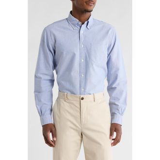 Brooks Brothers Regular Fit Solid Oxford Button-Down Shirt in Solidblue at Nordstrom Rack, Size Xx-Large