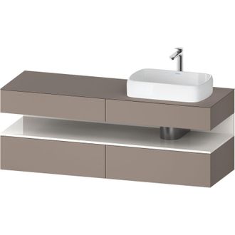 Duravit Qatego Consola Mueble Bajo Lavabo, 2 Extensiones, 2 - Duravit