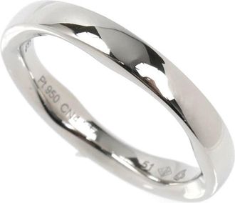 Chanel Platinum 950 Band Ring (Pre-Owned)