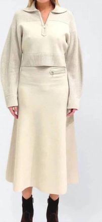 SIMKHAI Kellie Pullover Sweater In Cream