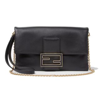 Fendi Mamma Baguette Pouch - female - Fendi - Cross Body Bags - Black - ONE SIZE - Bags
