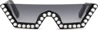 Philipp Plein Crystal Lux Zonnebril - Dames - Zonnebrillen - Zwart - ONE Size - Accessoires