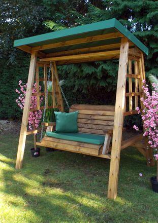 Charles Taylor Trading Dorset Two Seater Swing Green in Brown