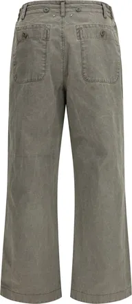 Golden Goose Mens Journey Ws Ortensia Boyfriend Pants Gothic Olive Cotton Jean