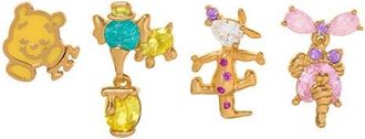 Girls Crew Disney Winnie the Pooh Stud Earring Set in Gold at Nordstrom