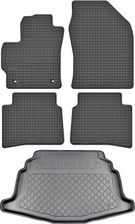 OEM Toyota Corolla Xii E210 Hatchback Desde Febrero De 2019. Juego: Alfombrillas De Goma Para Coche + Alfombrilla Para Maletero
