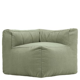 Icon Brand Puf sill&oacute;n de esquina modular para jard&iacute;n, impermeable verde salvia