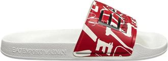 Emporio Armani Witte Flip Flops & Slippers voor Mannen - Heren - Sandalen - Veelkleurig - 38 EU - Schoenen