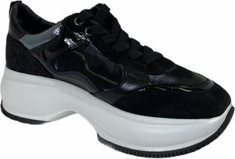 Hogan Actieve Zilveren Schoenen Gemaakt in Itali&euml; - Dames - Sneakers - Zwart - 40 EU - Schoenen