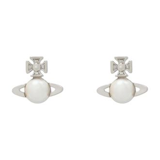 Vivienne Westwood Balbina Earrings - Dames - Oorbellen - Grijs - ONE Size - Accessoires