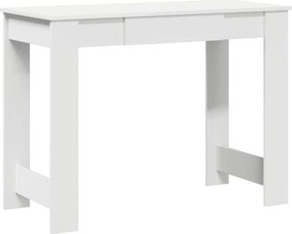 vidaXL Vidaxl - Escritorio de madera contrachapada blanco 100x45x75 cm