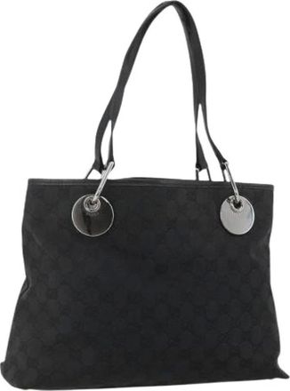 Gucci Pre-owned Tote Bags, female, Black, Size: ONE SIZE Pre-owned Vintage Tote Bag