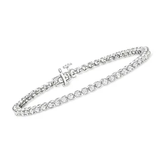 Ross-Simons Diamond Tennis Bracelet in 14kt White Gold