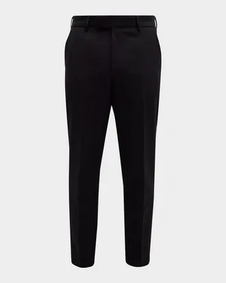 BOSS Men & apos;s Wool-Blend Solid Tuxedo Pants