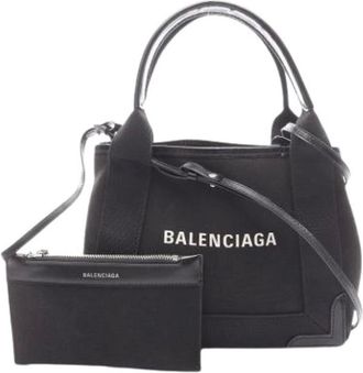 Balenciaga Pre-owned Tote Bags, female, Black, Size: ONE SIZE Pre-owned Vintage Tote Bag