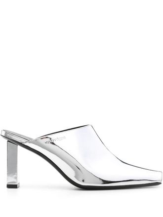 Courr&egrave;ges Mules Sleek 70mm - Argento