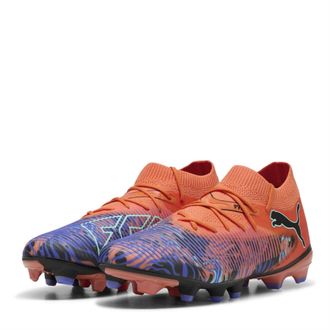 Puma Mens 8 Match Firm Ground Football Boots in.Orange/Black - Size UK 7.5