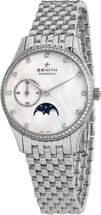 Zenith Heritage Automatic Diamond White Dial Ladies Watch 16231069281C706SS