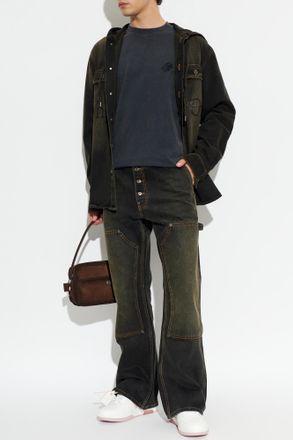 Off-white Flared Leg Jeans, Mens, Black
