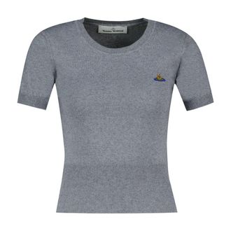 Vivienne Westwood Womens Cotton Knit T-Shirt Gray