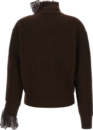 Giuseppe Di Morabito Virgin Wool Ribbed Sweater - Brown