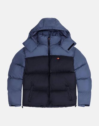 Ellesse Mens Dappiani Padded Jacket - Black/Grey - Black/Multi - Size: 44/Regular