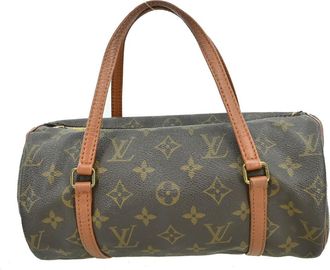 Louis Vuitton Papillon Handbag Monogram Canvas Brown Canvas Handbag (Pre-Owned)