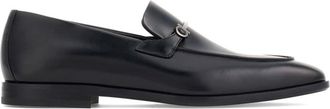Ferragamo Gancini-charm leather mocassin loafers - men - Calf Leather/Calf Leather/Goat Skin/Calf Leather - 7.5EEE - Black