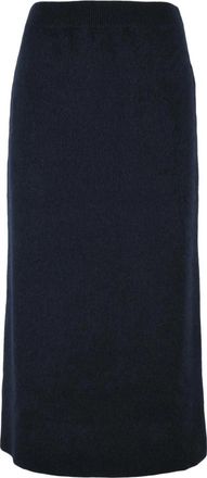 Fabiana Filippi Gonna Longuette - Dames - Midirokken - Blauw - S - Wol - Rokken