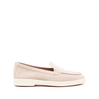 Santoni Loafers, female, Beige, Size: 8 1/2 US Flat Shoes