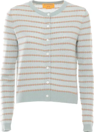 Guest In Residence Light Blue Jane Striped Cardigan
