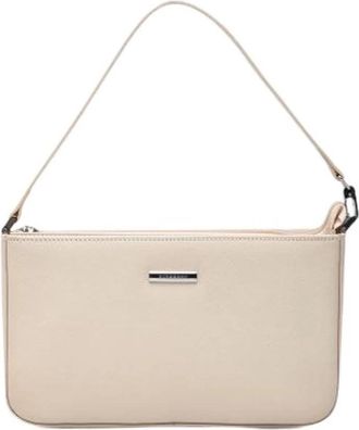 Burberry Pre-owned Vintage Schoudertas - Dames - Vintage Schoudertas - Beige - ONE Size - Leer - Vintage