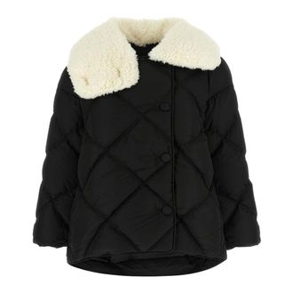 Ienki Ienki Ienki Ienki, Jassen, Dames, Zwart, XS, Polyester, Shearling Queen Jacket