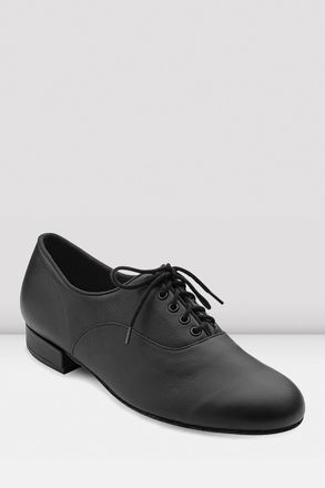 Bloch Mens Xavier Ballroom and Latin Shoes, Black Leather