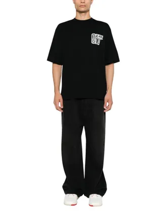 Off-white Black Crew Neck T-Shirt