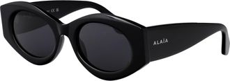 Alaia Womens Sunglasses Aa0080s Black Acetate Black-Black-Grey Black/black/grey